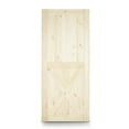 thumbnail image 1 of BELLEZE 36 Inch DIY Sliding Interior Barn Door, Farmhouse - Unfinished, 1 of 5