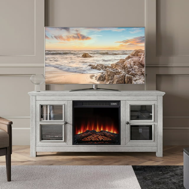 BELLEZE 50" Farmhouse TV Stand Entertainment Center For TVs up to 55