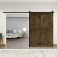 thumbnail image 1 of BELLEZE 60 Inch DIY Sliding Interior Barn Door, Modern Farmhouse - Espresso, 1 of 6