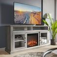 thumbnail image 1 of BELLEZE 60" Traditonal TV Stand Media Entertainment Center For TVs up to 65" with 18" Fireplace - Cayman (Gray Wash), 1 of 7