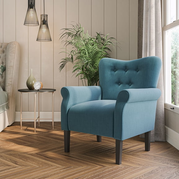 BELLEZE Accent Chair Armchair for Living Room - Allston (Baby Blue)