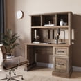 thumbnail image 1 of BELLEZE Bonelli 50" Executive Desk with Hutch, Rustic Oak, 1 of 7