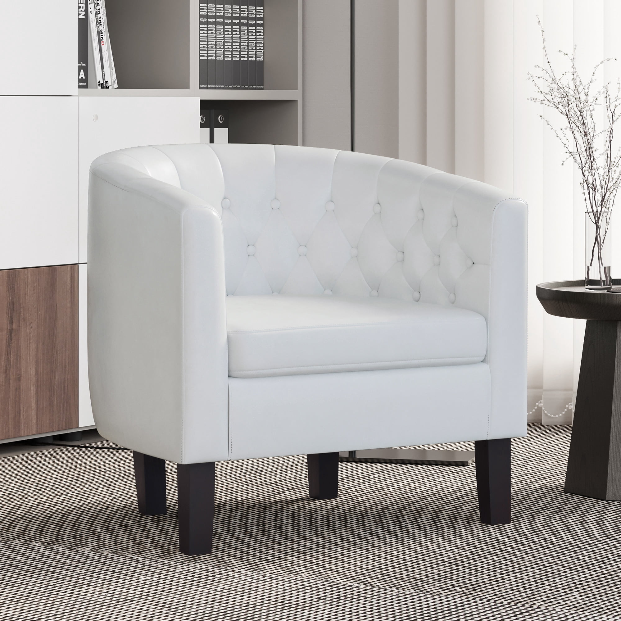 Free Shipping! BELLEZE Elegant Tufted Barrel Accent Chair - Berlinda