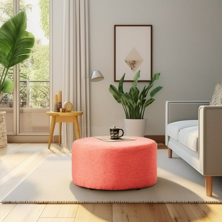Fabric pouffe deals