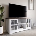 thumbnail image 1 of BELLEZE Modern 52 Inch Traditional TV Stand & Media Entertainment Center Console Table for TVs up to 55 Inch or Sideboard Buffet with Wood Glass Storage Cabinets - Cori (White), 1 of 7