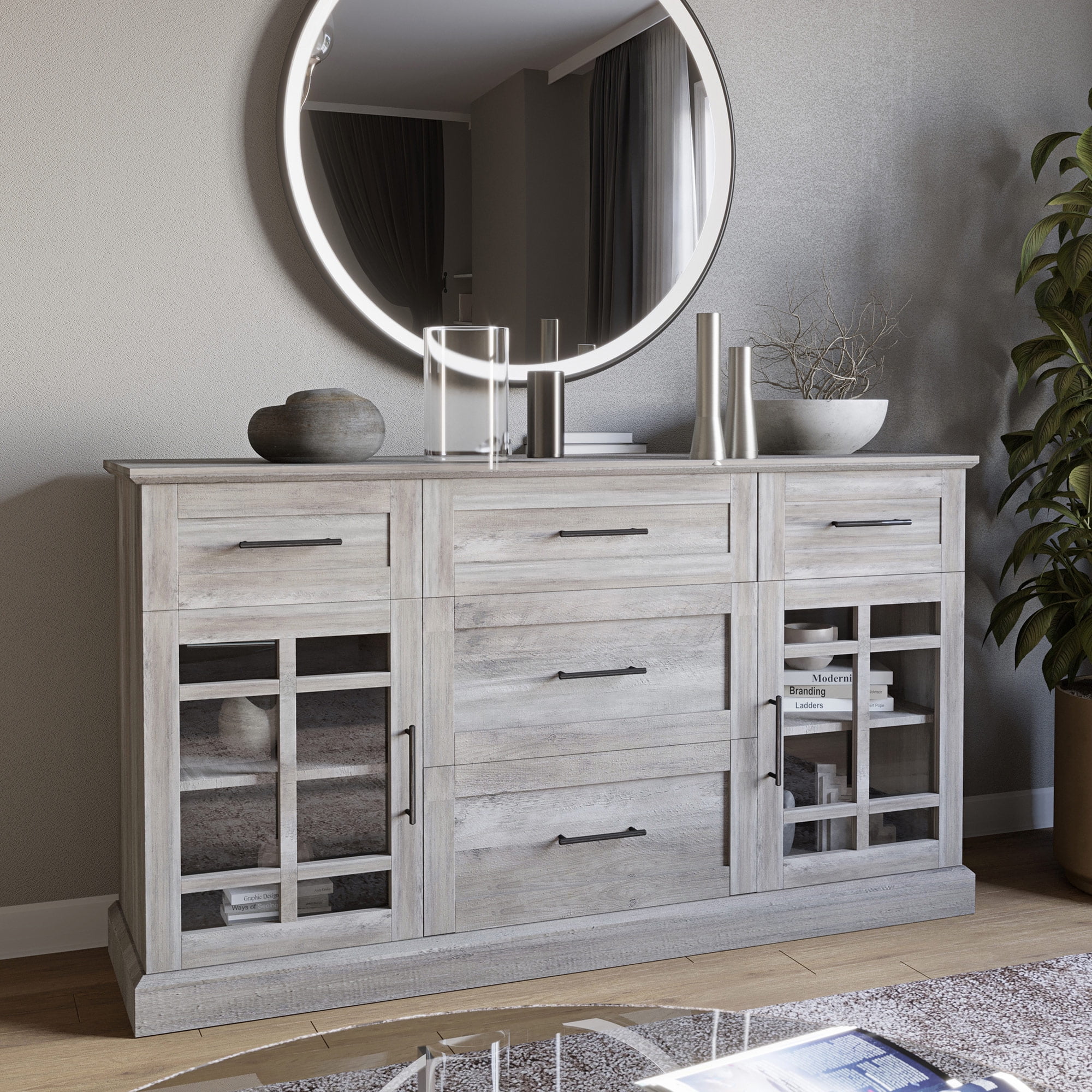 Industrial 2024 style credenza