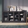 thumbnail image 1 of BELLEZE Modern Farmhouse Wood Sideboard Buffet - Liam (Rustic Gray), 1 of 7