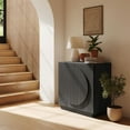thumbnail image 1 of BELLEZE Modular Buffet Cabinet With Storage,Mid Century Modern Arched Sideboard With Adjustable Shelf & Symmetrical Doors,Credenza Console Table For Entryway Kitchen Living Room (Espresso Black), 1 of 7