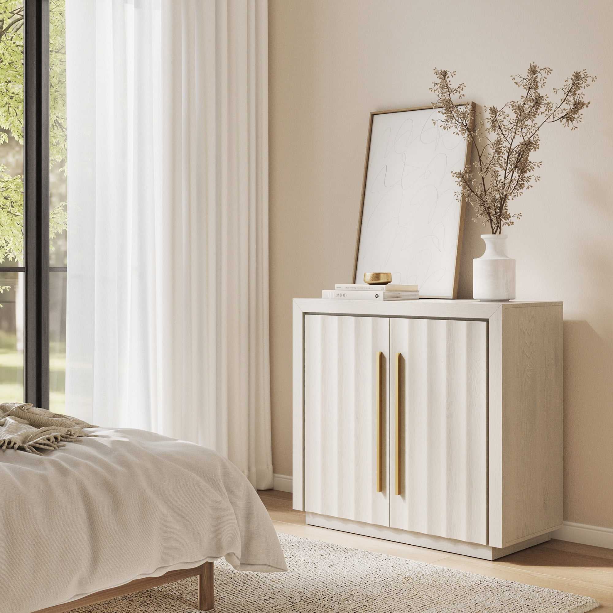 BELLEZE Modular Buffet Cabinet with Storage,Modern Sideboard With ...