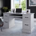 thumbnail image 1 of BELLEZE Rhudi 62" Executive Desk, Stone Grey, 1 of 7