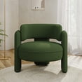 thumbnail image 1 of BELLEZE Sherpa Boucle Chair, Modern Barrel Accent Chair Comfy Round Upholstered Armchair Accent Side Chair for Living Room, Bedrooms, Corner - Quinton£¨Green£©, 1 of 7