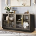 BELLEZE Furniture Buffet with Doors, Brixston Sideboard for