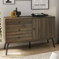 thumbnail image 1 of BELLEZE Sideboard Kitchen Buffet and TV Stand - Annett (Dark Walnut), 1 of 7