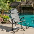 thumbnail image 1 of BELLEZE Zero Gravity Chair Shade Block Folding Chair Folding Rocking Chair Bungee Suspension Canopy Covered, 1 of 7
