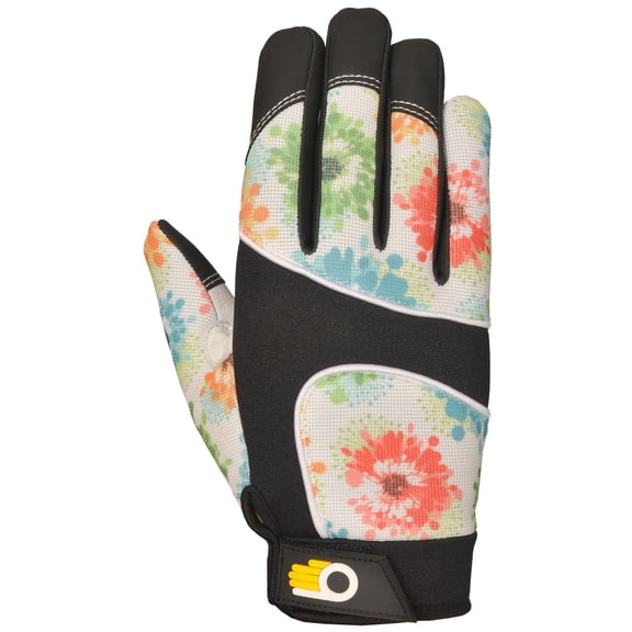 Lfs Glove Bellingham Performance Leather Palm Work Gloves - Floral - Medium