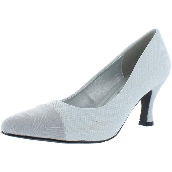 Bellini Womens Zesty Geo Textile Pump 8 Wide Grey Geo Textile