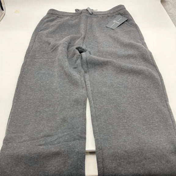 BELLO WOMEN'S DRAWSTRING STRETCHY POCKETED SWEATPANTS - SIZE: M/L - DARK GRAY