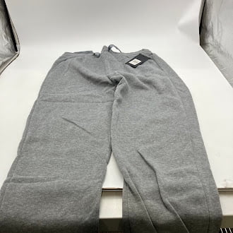 BELLO WOMEN'S DRAWSTRING STRETCHY POCKETED SWEATPANTS - SIZE: M/L - LIGHT GRAY