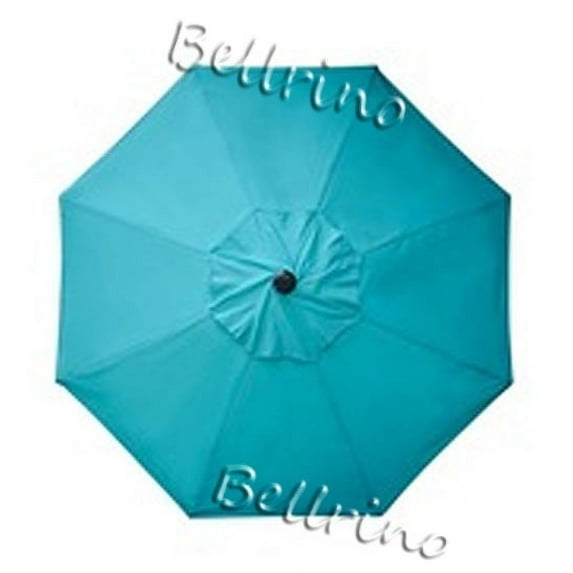 BELLRINO DECOR Replacement LAKE BLUE " STRONG & THICK " Umbrella Canopy for 9ft 8 Ribs (Canopy Only)