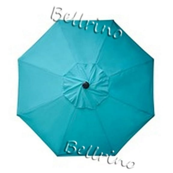 BELLRINO DECOR Replacement LAKE BLUE " STRONG & THICK " Umbrella Canopy for 9ft 8 Ribs (Canopy Only)