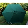 thumbnail image 1 of BELLRINO DECOR Replacement " STRONG & THICK " GREEN Umbrella Canopy for 9ft 6 Ribs (Canopy Only), 1 of 3