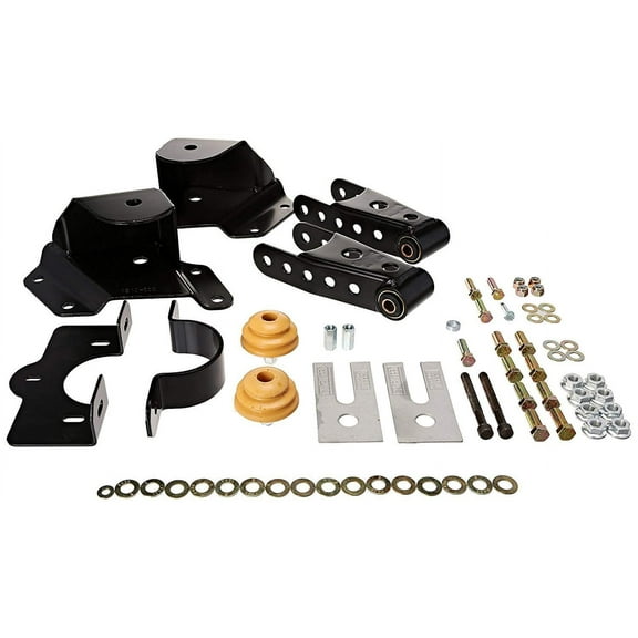 BELLTECH (KW AUTOMOTIVE) 6514 99-06 GM/GMC 1500 EXT CAB 4IN SHACKLE AND HANGER KIT Fits select: 1999-2000 CHEVROLET SILVERADO C1500, 2001 CHEVROLET SILVERADO K1500