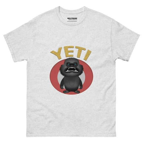 BELLYMONK Men's Yeti T-Shirt (Sizes: S-XL) (Colors: Ash, Dark Chocolate, Military Green & Natural)