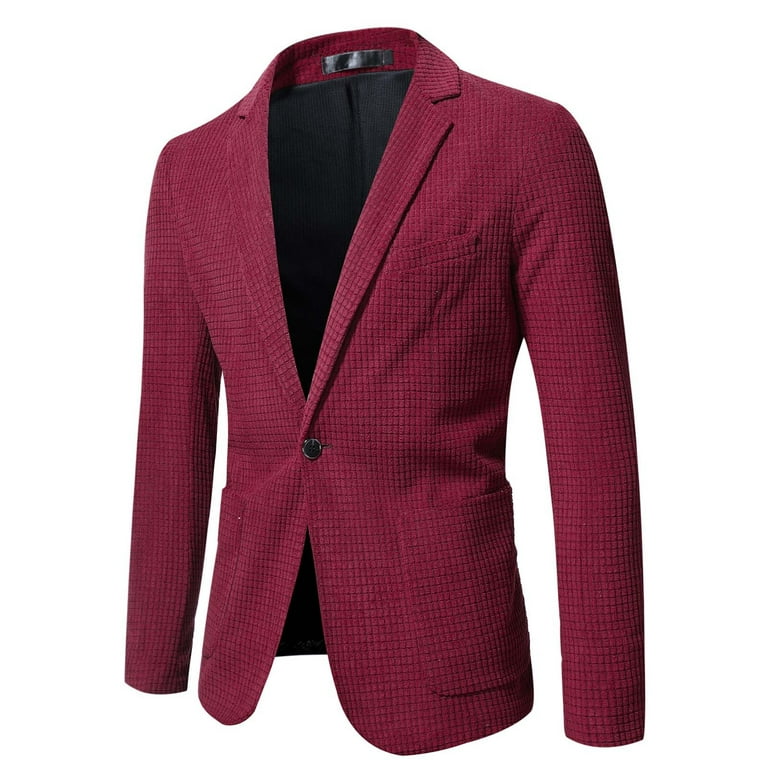 BELLZELY Blazers for Men Big and Tall Clearance Men s Spring and Spring Fashion Personality Solid Color Casual Suit Jacket