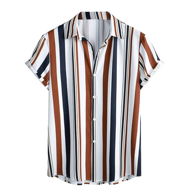 BELLZELY Mens Shirts Short Sleeve Clearance Men's Summer Trendy Short ...