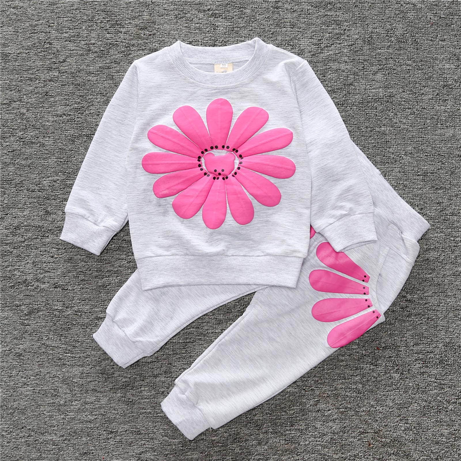 BELLZELY Toddler Girl Clothes Clearance Children's Pullover Suit Women