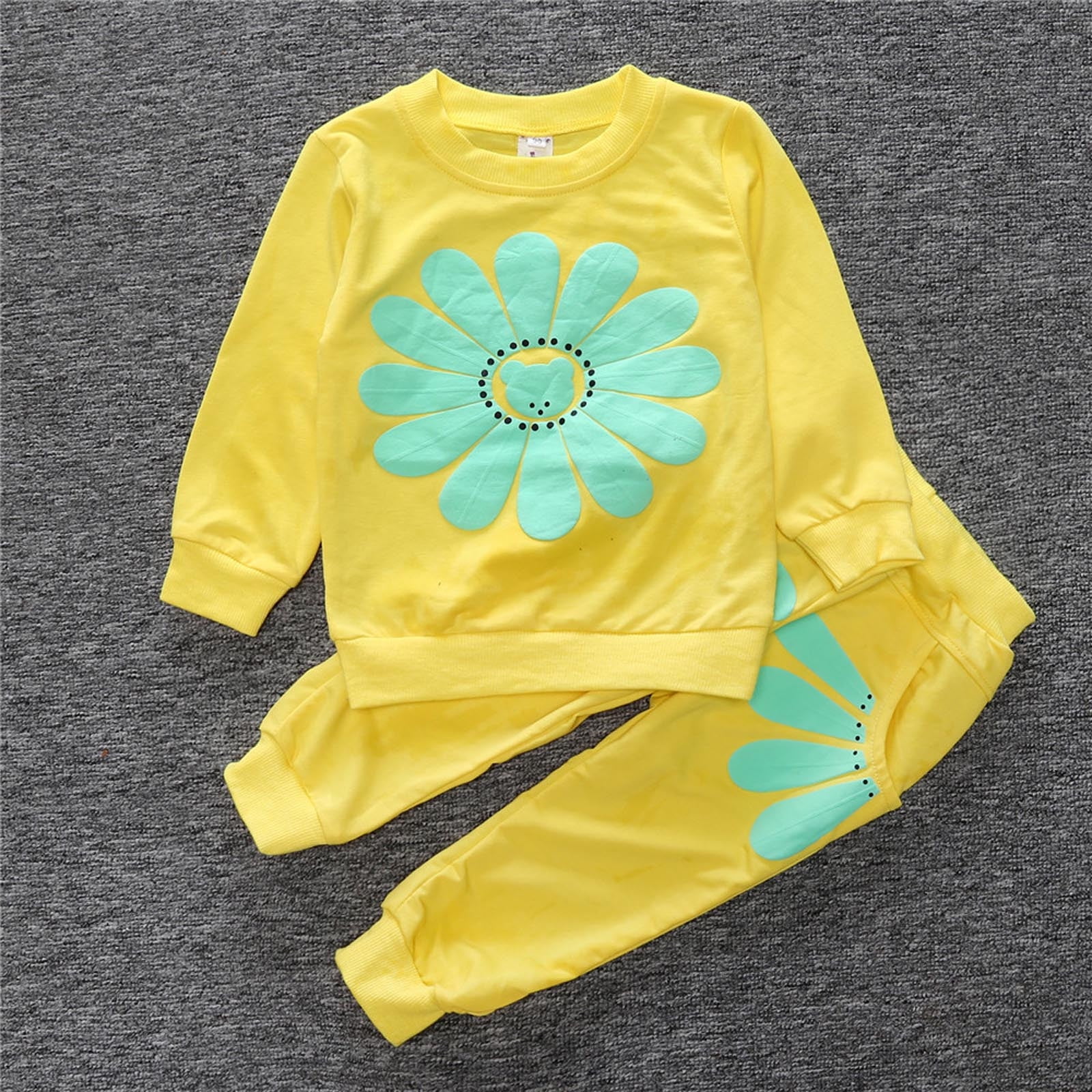 BELLZELY Toddler Girl Clothes Clearance Children's Pullover Suit Women