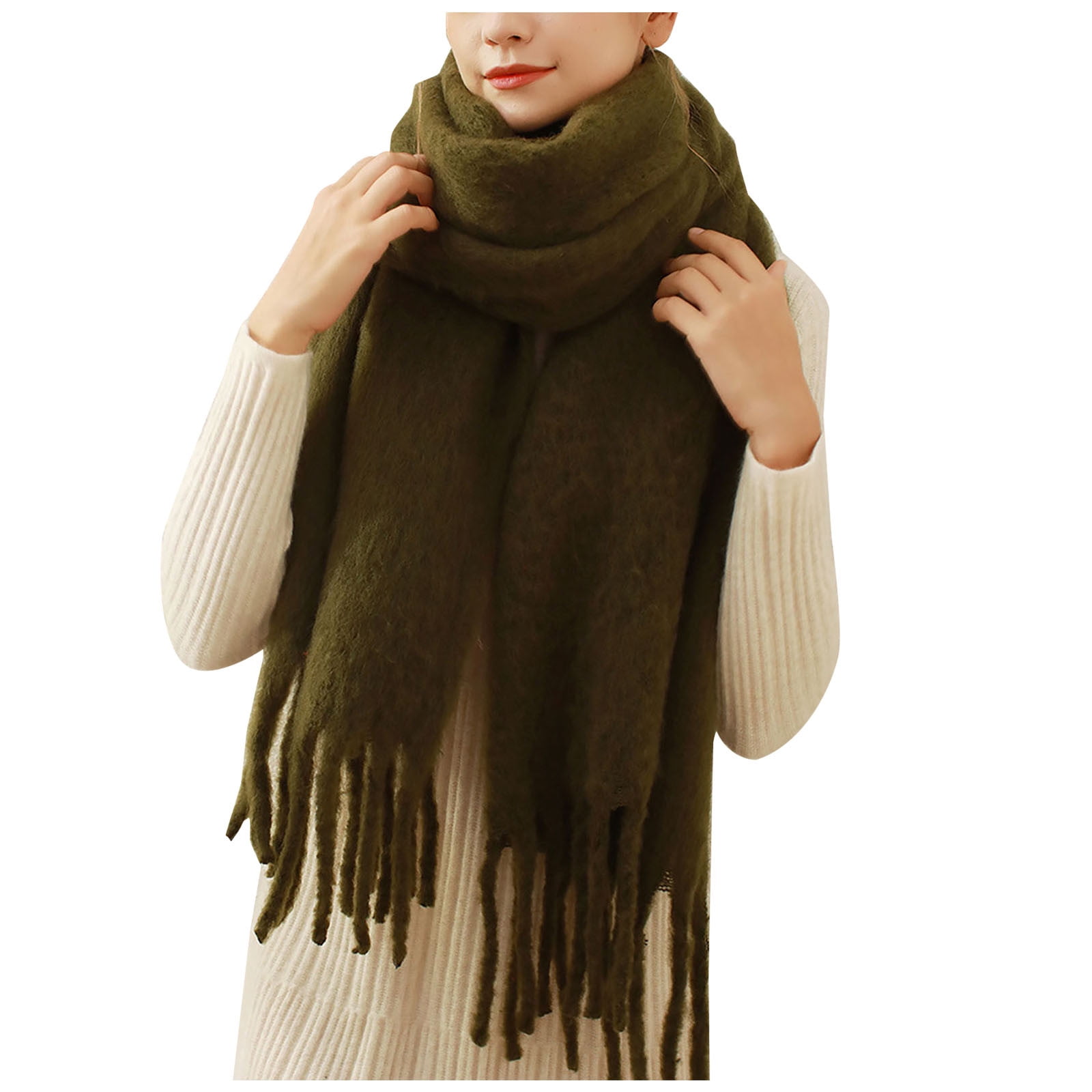 BELLZELY Winter Scarfs for Women Clearance Trendy Ladies Warm Scarves