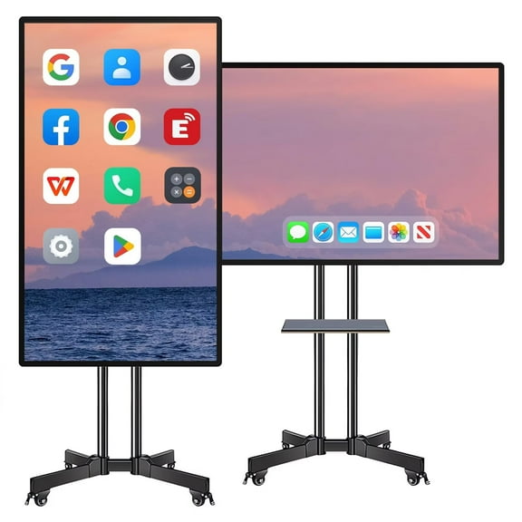 BELNET 49" Smart TVs 4K Pro Touch Interactive Wireless Presentation Screen QR Sharing for Classroom Office