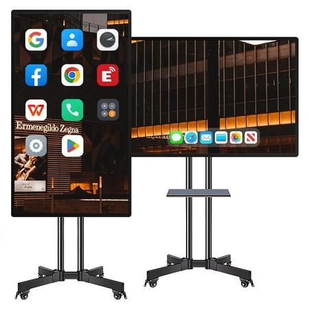 BELNET 49'' Smart TVs Wireless Presentation Android Interactive with 10-Point Touch & Built-in Media Player (Wall-Mounte)