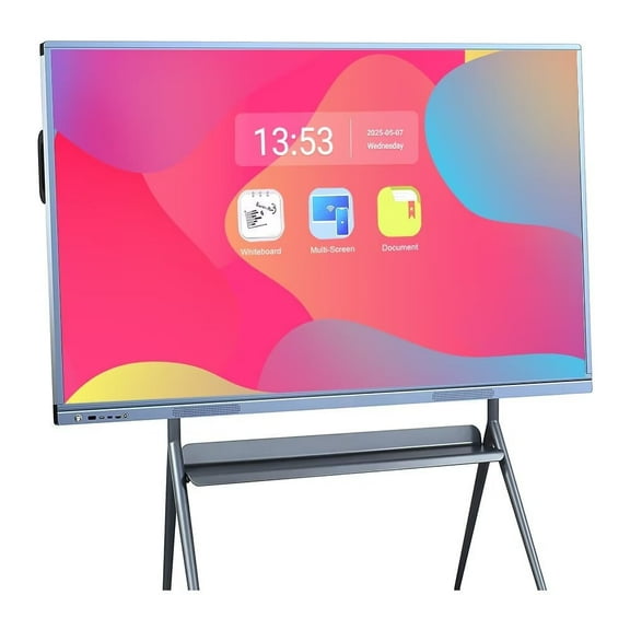 BELNET 55" 4K IR Touch Smart Board Dual OS Android Control & Wireless Casting for Classroom, Research Institute and Presentation