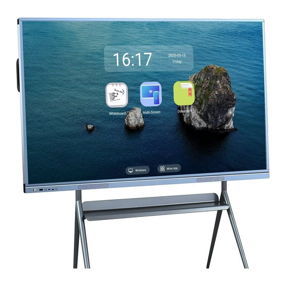 BELNET 55'' Smart Board Wireless Presentation Android Interactive with 10-Point Touch & Built-in Media Player
