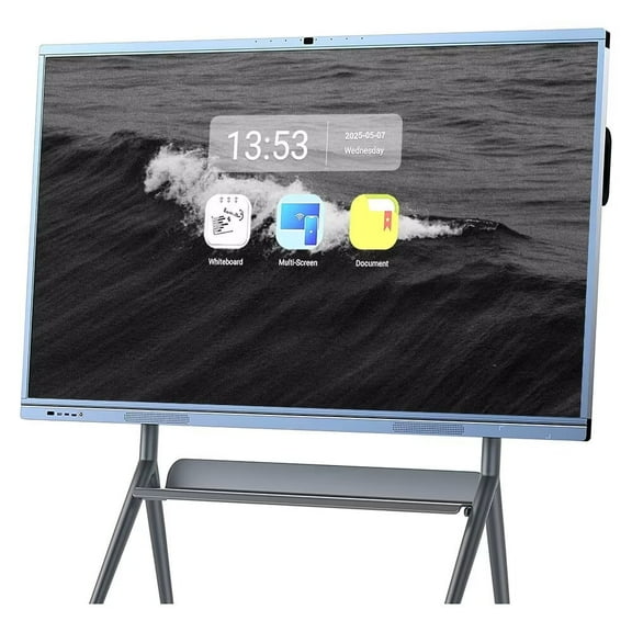 BELNET 65" 4K IR Touch Smart Board Dual OS Android Control & Wireless Casting for Classroom, Research Institute and Presentation