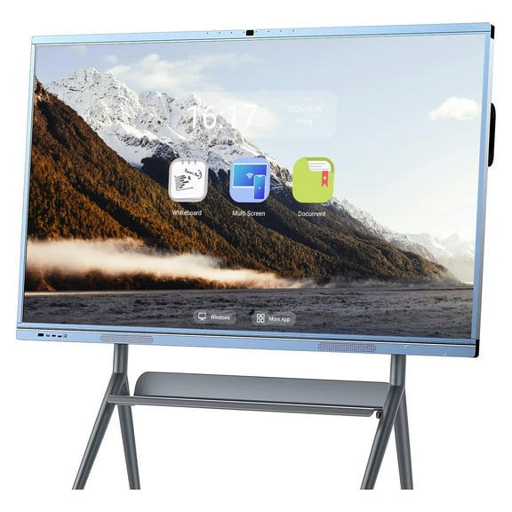 BELNET 65-Inch Smart Whiteboard with Wireless Screen Mirroring Android Interactive Board for Meetings & Education(Include Wall Mount)