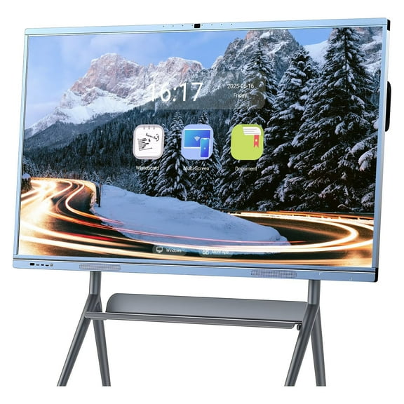 BELNET 65'' Smart Board Electronic Whiteboard Touch Digital Menu Board Solution Android Interactive with Camera Scheduling & Customizable Graphics