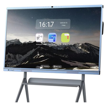 BELNET 65'' Smart Board Electronic Whiteboard Touch Portable Conference Display with Camera E-Beam Tracking Android Interactive & Remote Learning Support