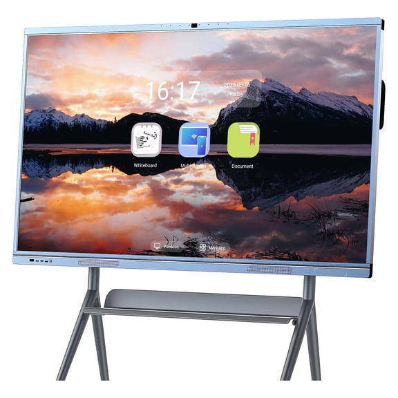 BELNET 65" Smart Whiteboard Pro Wireless Sharing Interactive Dual System for Training Rooms, Classroom and Office(Include Wall Mount)