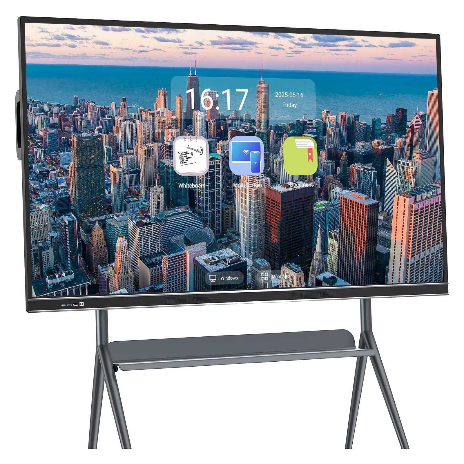 BELNET 75 Inch Android Smart TV, 2160P Touchscreen, Eshare Mirroring, Electronic Whiteboard, School Classroom Equipment