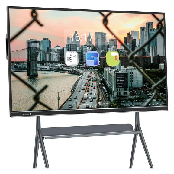 BELNET 75 Inch Smart Board Interactive Display with 10-Point Touch & Screen Mirroring for Team Collaboration4k Monitor