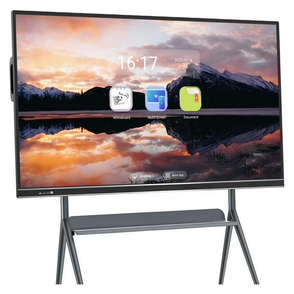 BELNET 75 Inch Smart Board Portable Wireless Whiteboard for Presentations, Retail Signage & Remote Learning4k Monitor