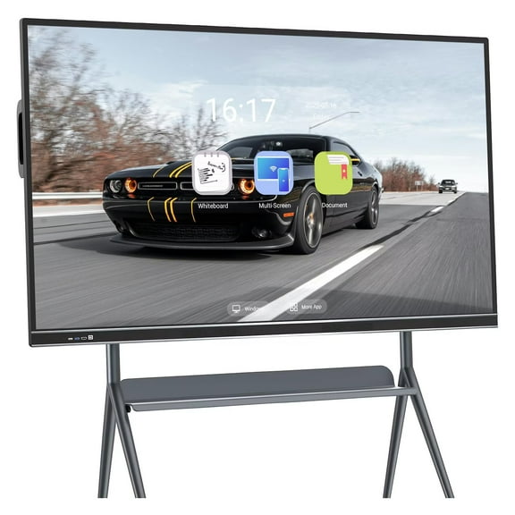 BELNET 75 Inch Smart TV 4K Dolby Vision Multi-Screen CollaborationDual OS System Multi-Touch for Living Room, Office and Bedroom(Include Wall Mount)