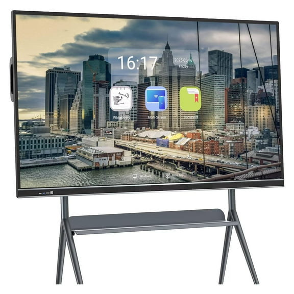 BELNET 75 Inch Ultra HD Smart TV with Built-in Wi-Fi Dual OS System Multi-Touch Living Room Home Theater(Include Wall Mount)