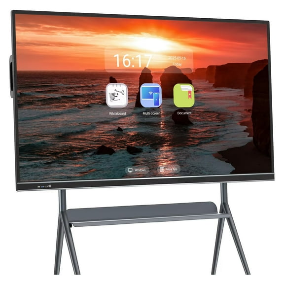 BELNET 75'' Smart Board Electronic Whiteboard 1080P Digital Signage Player Android 12 Whiteboard for Retail Ads & Education