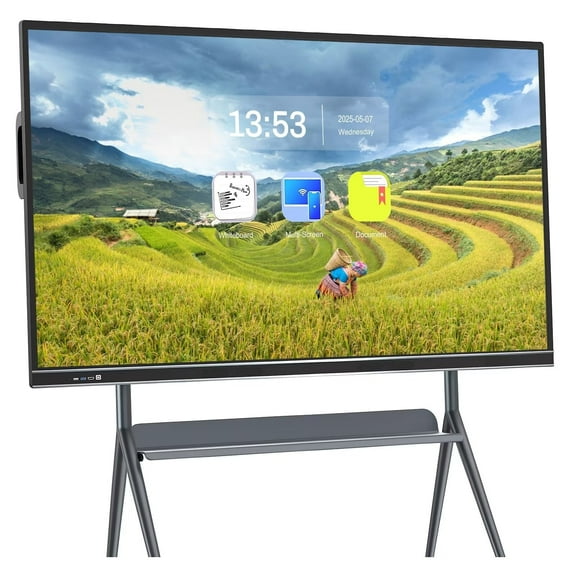 BELNET 75" Smart Board Interactive Android Device Control+4K Display for Lecture Halls, Classroom and Office