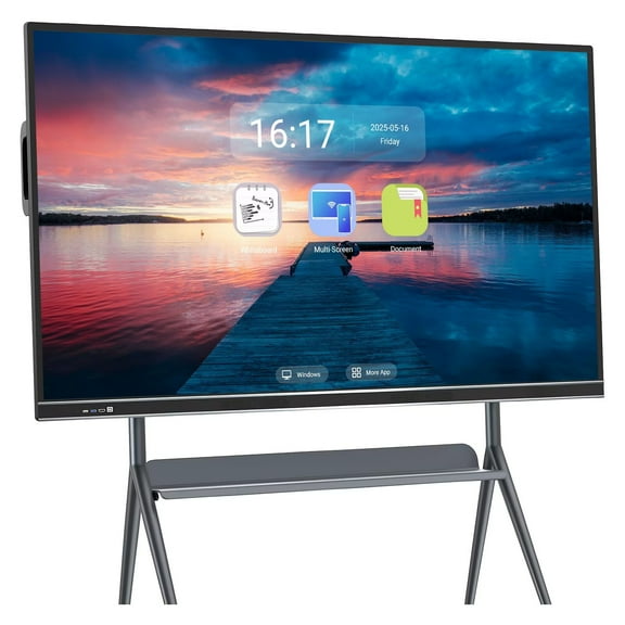 BELNET 75'' Smart Board Touch All-in-One Digital Signage Solution Android Interactive with Email/Social Media Integration