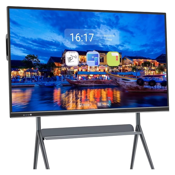BELNET 75'' Smart Board Touch Android-Powered Wireless casting Interactive Whiteboard for Video Conferencing & Team Collaboration(Include Wall Mount)
